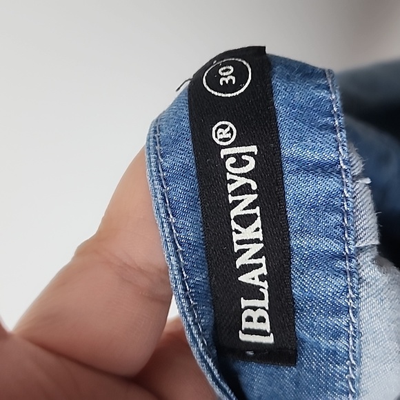 Blank NYC Wrap Tie Lightweight Denim Ruffle Skirt - Picture 4 of 8